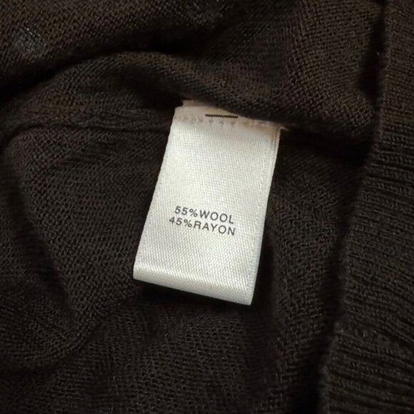 St. John Large Studded Sweater Set Cardigan & Vest Mahogany Brown NWT MSRP $1090 - Picture 11 of 11